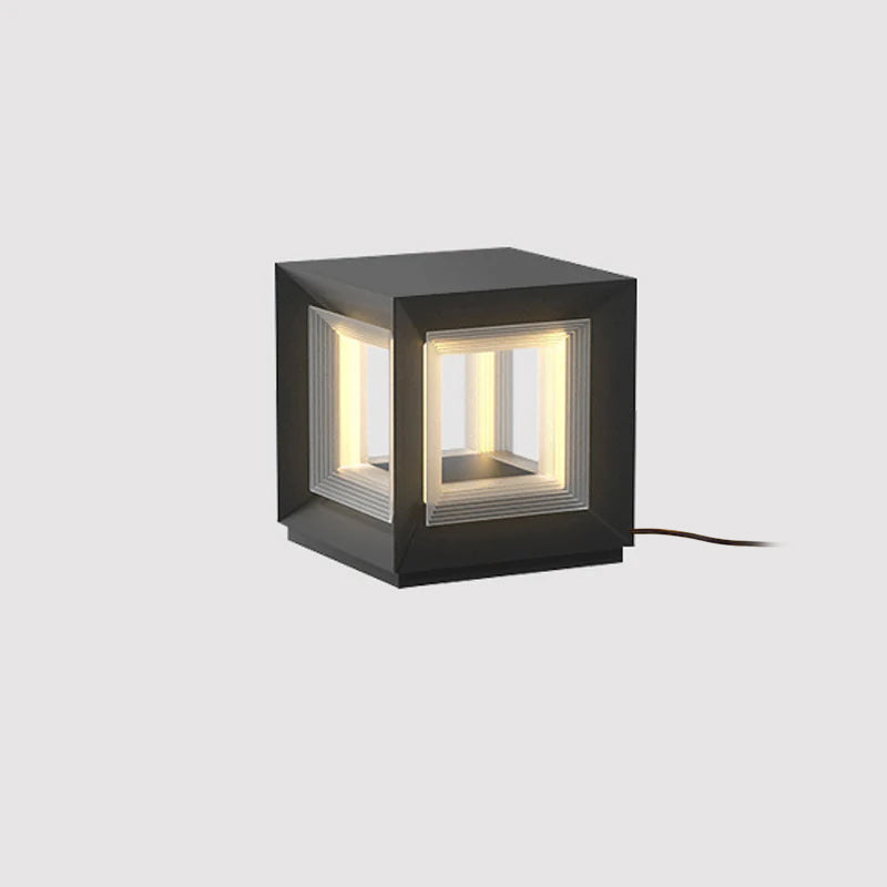 Outdoor Post Light | Waterproof Metal & Acrylic | Available in Black & White