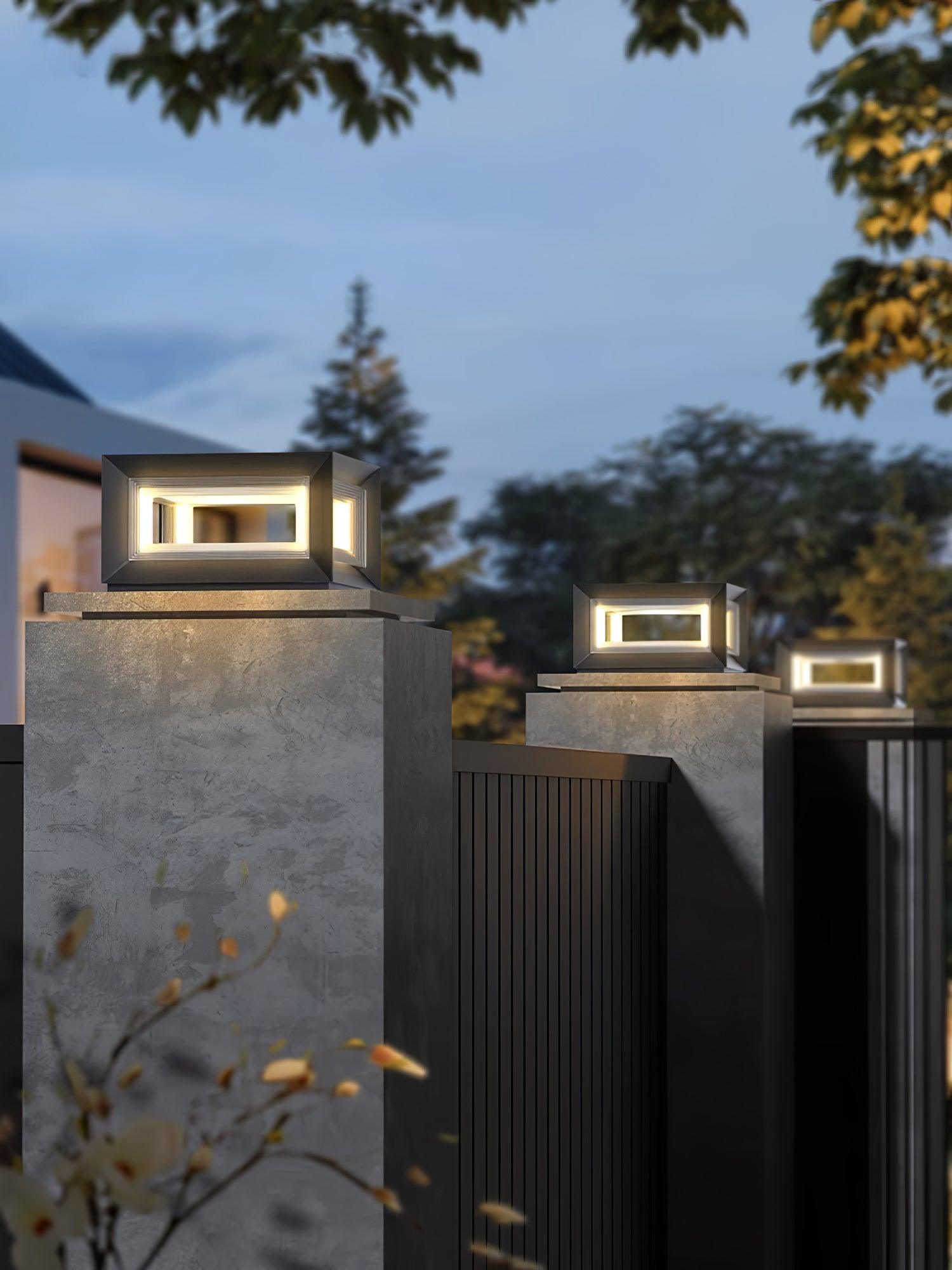 Outdoor Post Light | Waterproof Metal & Acrylic | Available in Black & White