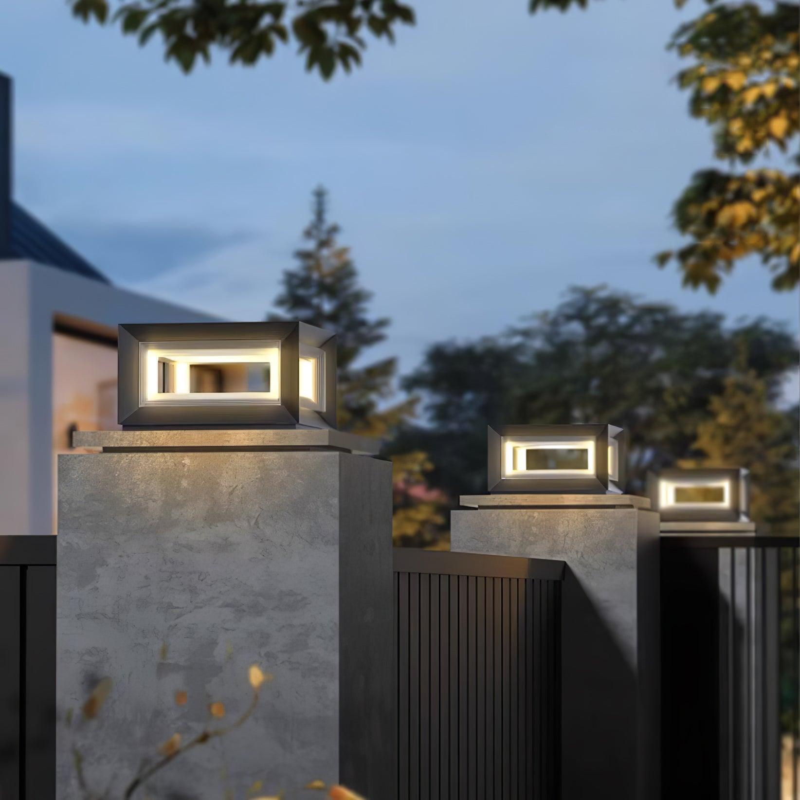 Outdoor Post Light | Waterproof Metal & Acrylic | Available in Black & White