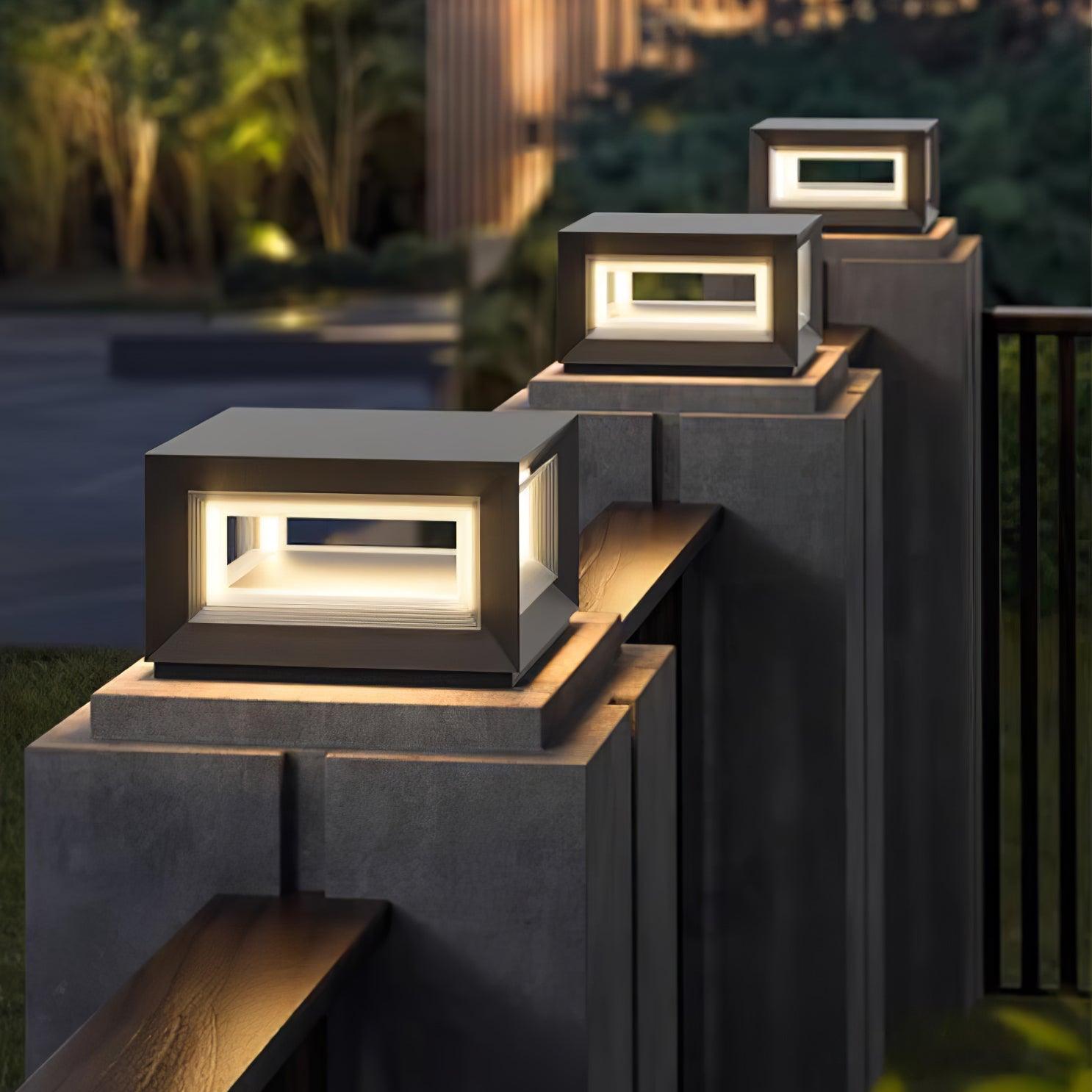 Outdoor Post Light | Waterproof Metal & Acrylic | Available in Black & White