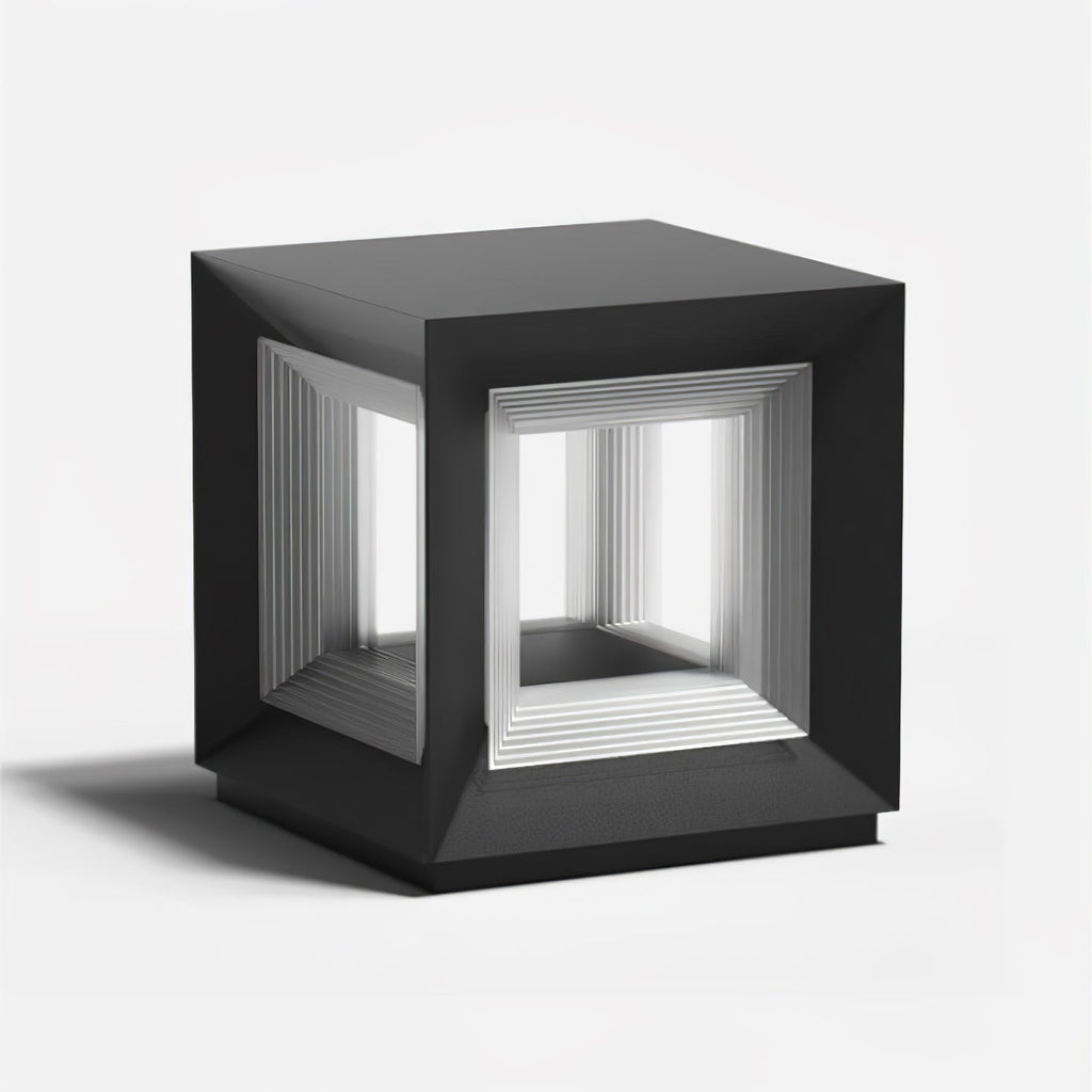 Outdoor Post Light | Waterproof Metal & Acrylic | Available in Black & White