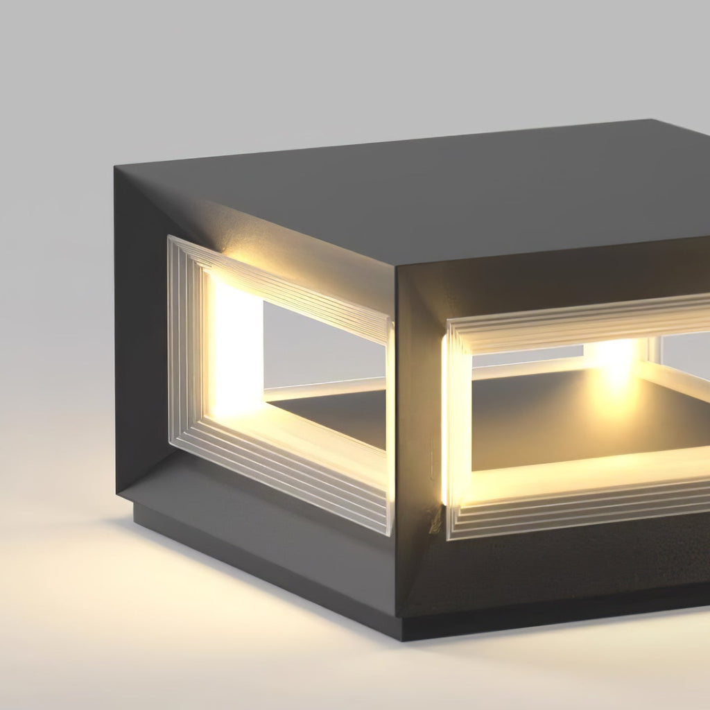 Outdoor Post Light | Waterproof Metal & Acrylic | Available in Black & White