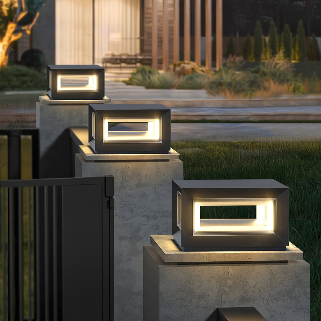 Outdoor Post Light | Waterproof Metal & Acrylic | Available in Black & White