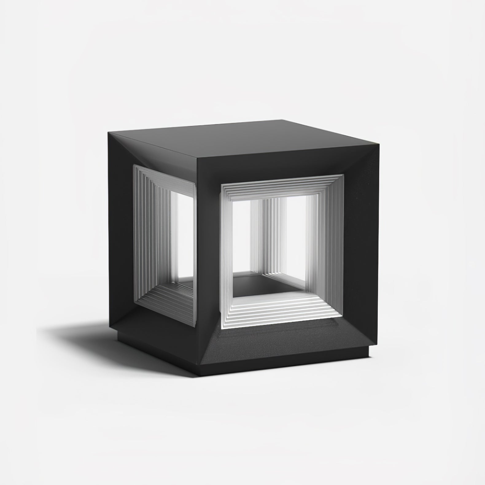 Outdoor Post Light | Waterproof Metal & Acrylic | Available in Black & White