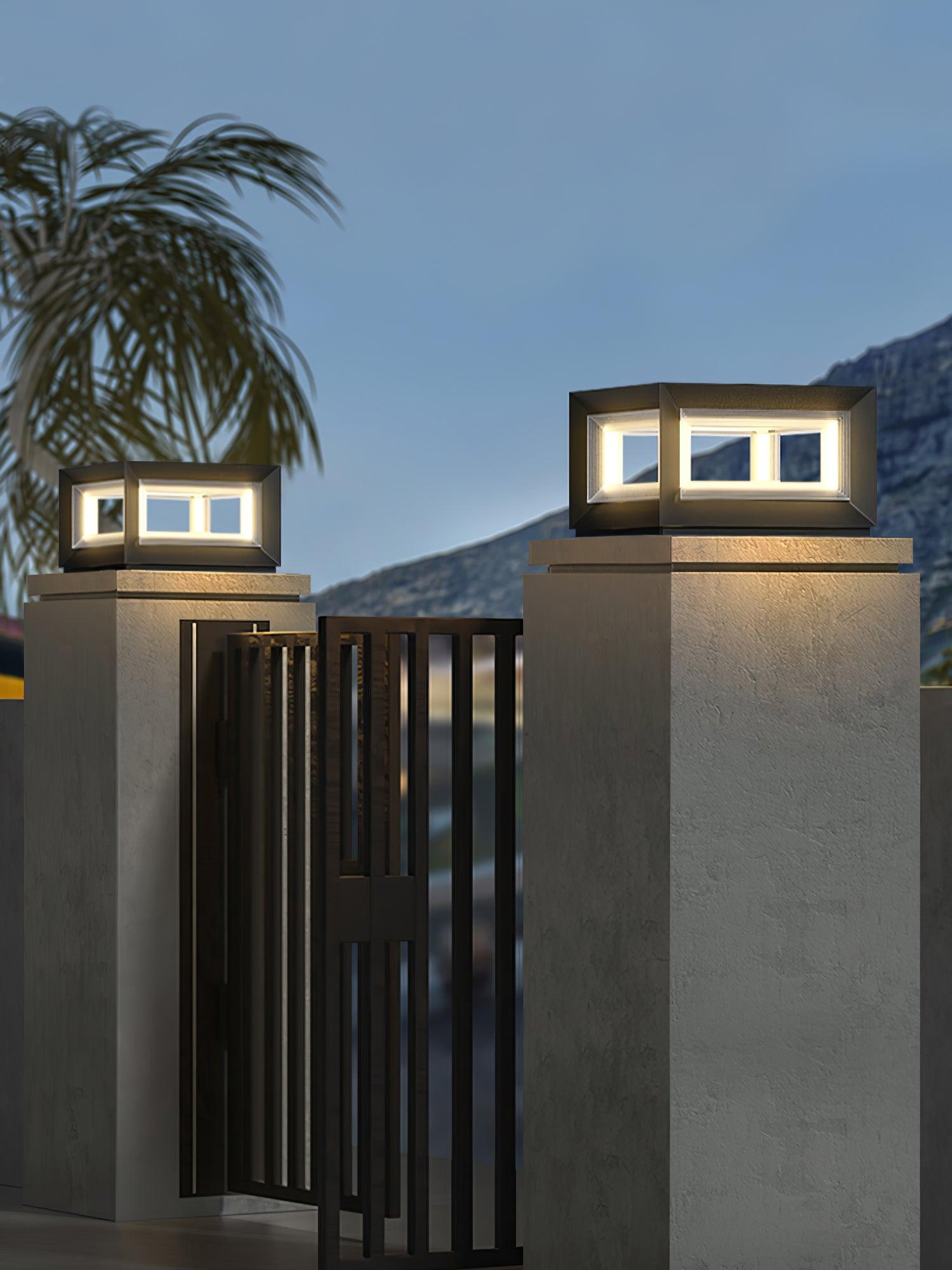 Outdoor Post Light | Waterproof Metal & Acrylic | Available in Black & White