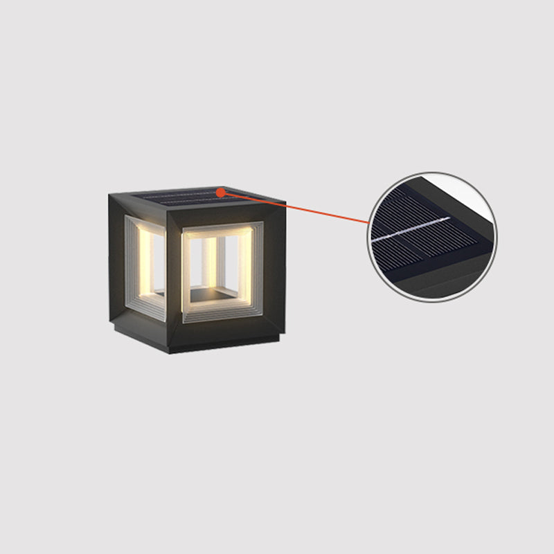 Outdoor Post Light | Waterproof Metal & Acrylic | Available in Black & White