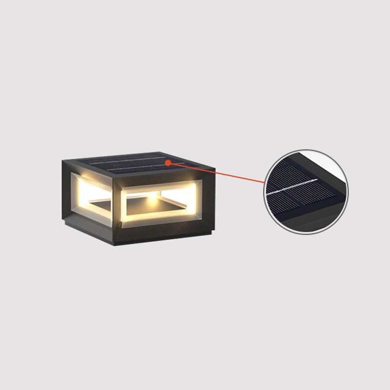 Outdoor Post Light | Waterproof Metal & Acrylic | Available in Black & White