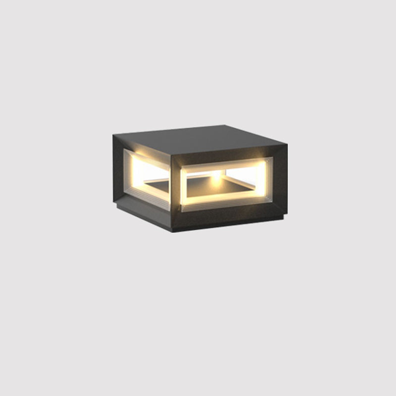 Outdoor Post Light | Waterproof Metal & Acrylic | Available in Black & White
