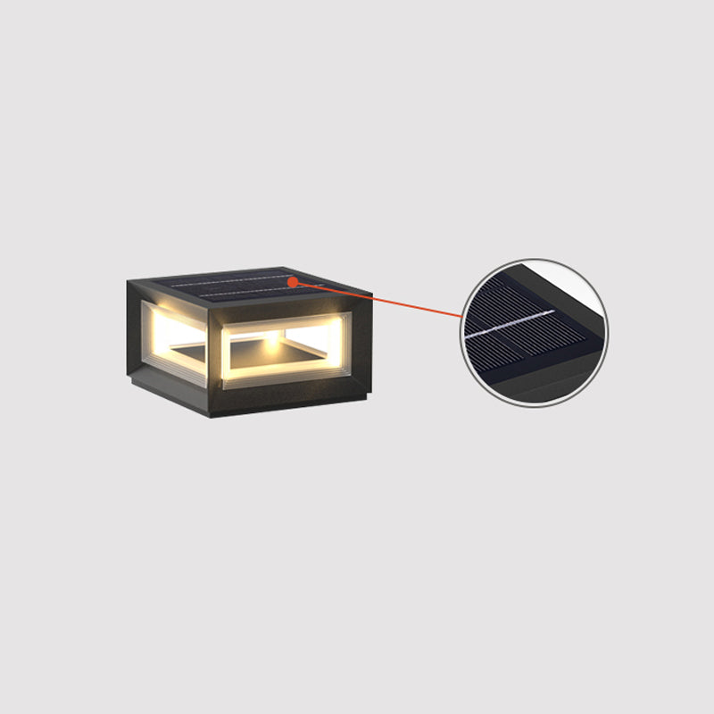 Outdoor Post Light | Waterproof Metal & Acrylic | Available in Black & White