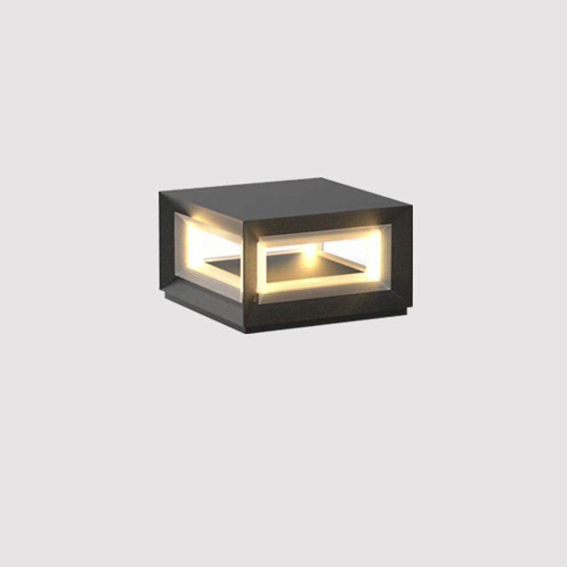 Outdoor Post Light | Waterproof Metal & Acrylic | Available in Black & White