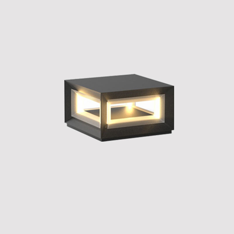 Outdoor Post Light | Waterproof Metal & Acrylic | Available in Black & White