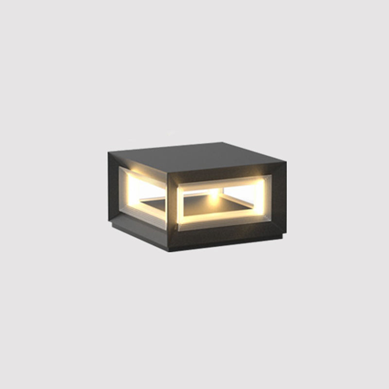 Outdoor Post Light | Waterproof Metal & Acrylic | Available in Black & White