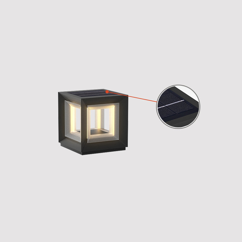 Outdoor Post Light | Waterproof Metal & Acrylic | Available in Black & White