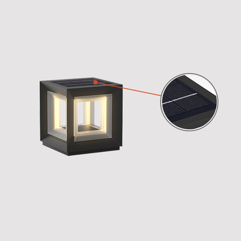 Outdoor Post Light | Waterproof Metal & Acrylic | Available in Black & White
