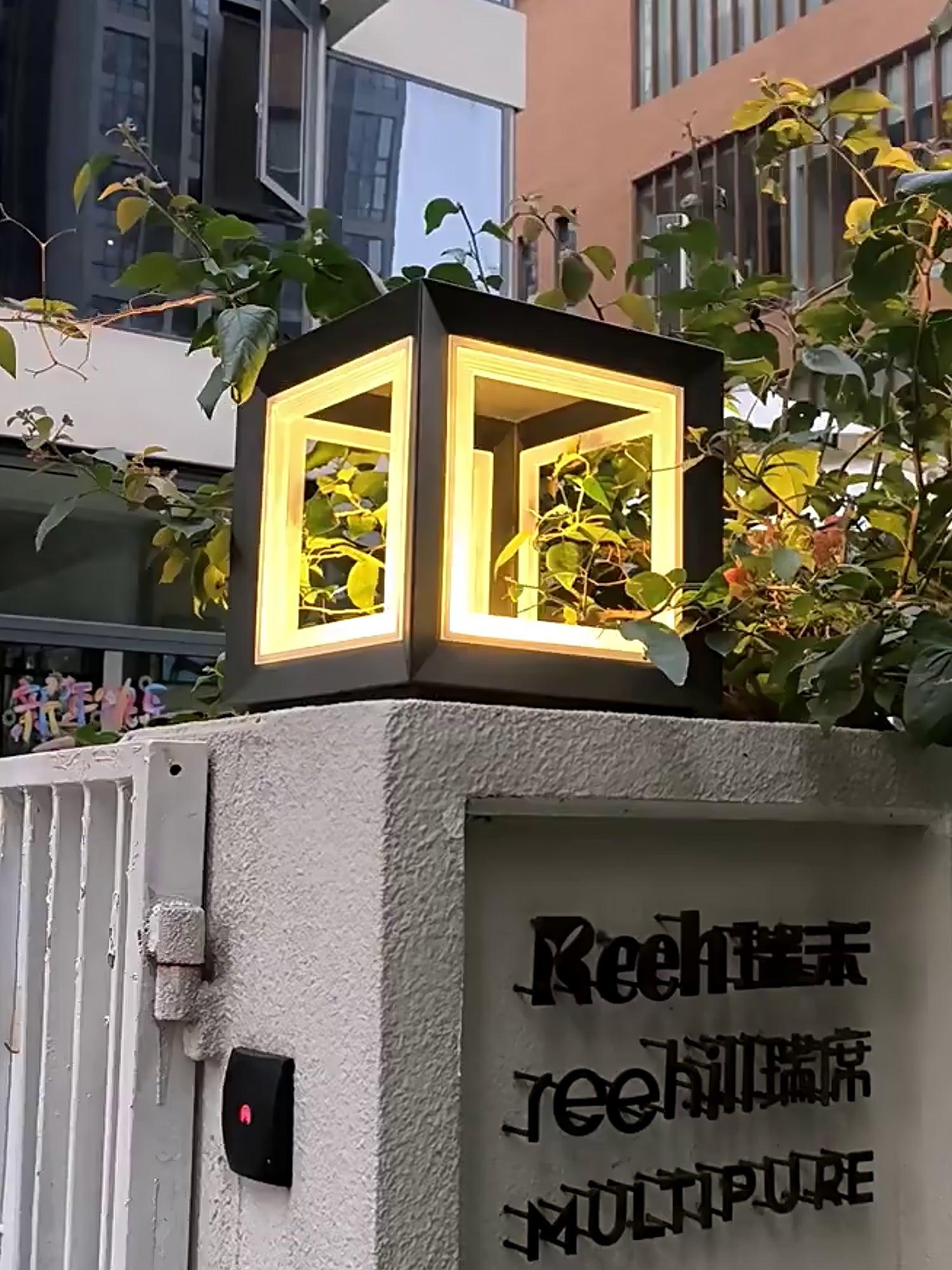 Outdoor Post Light | Waterproof Metal & Acrylic | Available in Black & White