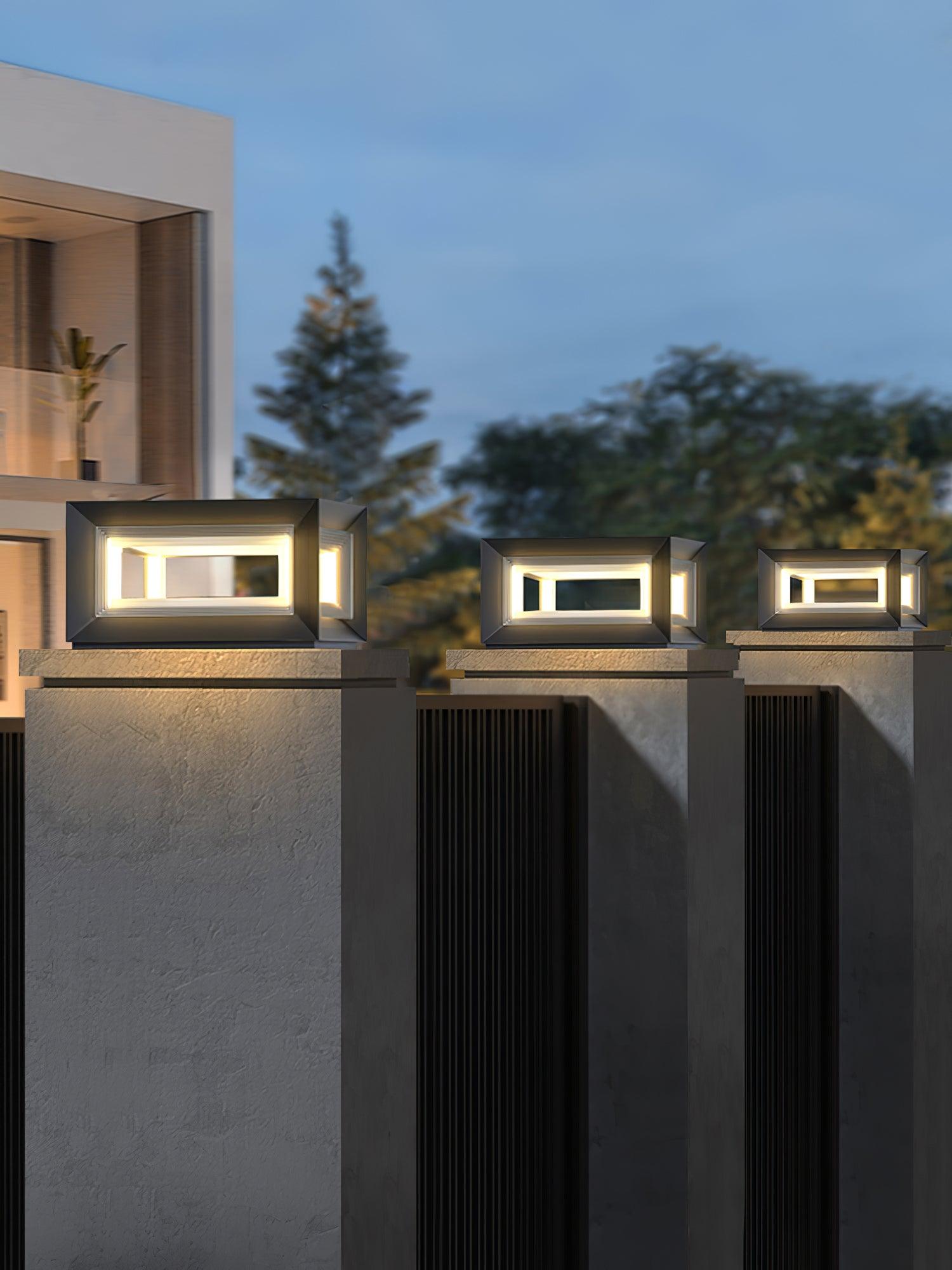 Outdoor Post Light | Waterproof Metal & Acrylic | Available in Black & White