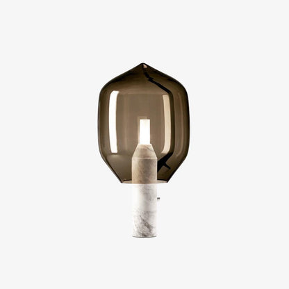 Lighthouse Table Lamp | Mouth-Blown Glass & Marble | White or Black