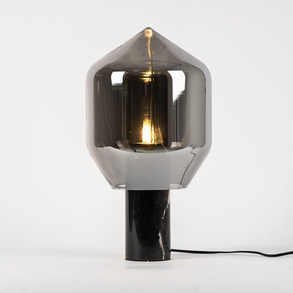 Lighthouse Table Lamp | Mouth-Blown Glass & Marble | White or Black