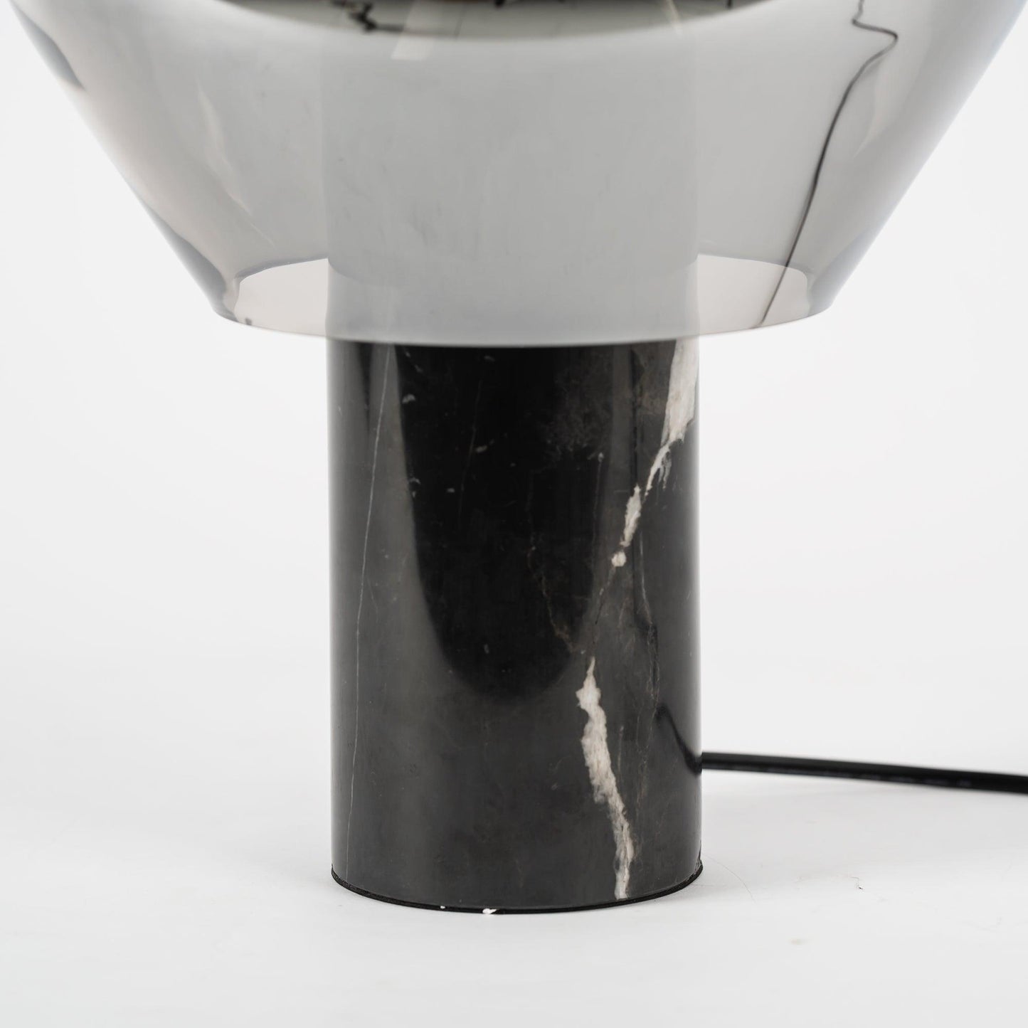 Lighthouse Table Lamp | Mouth-Blown Glass & Marble | White or Black