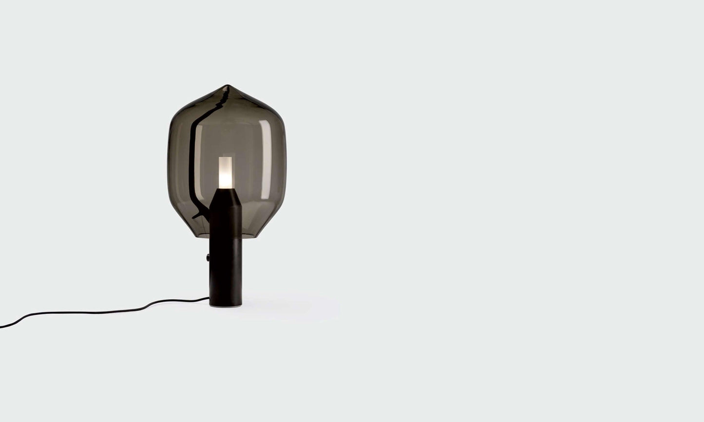 Lighthouse Table Lamp | Mouth-Blown Glass & Marble | White or Black