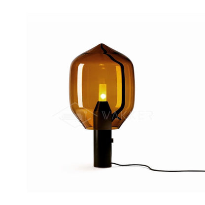 Lighthouse Table Lamp | Mouth-Blown Glass & Marble | White or Black