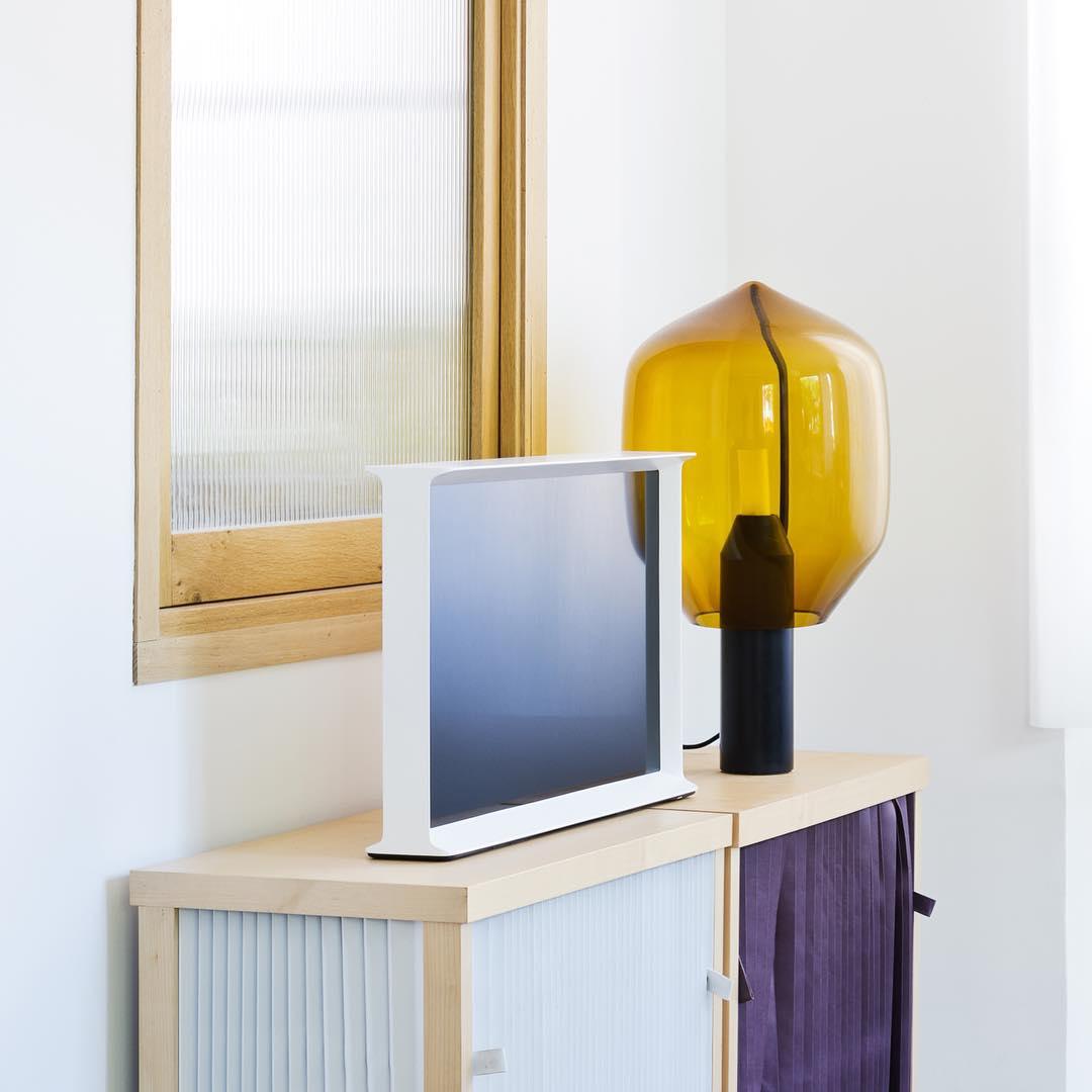 Lighthouse Table Lamp | Mouth-Blown Glass & Marble | White or Black