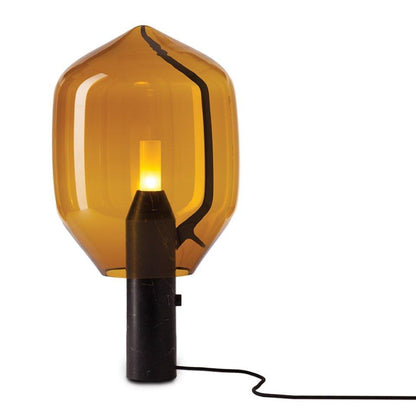 Lighthouse Table Lamp | Mouth-Blown Glass & Marble | White or Black