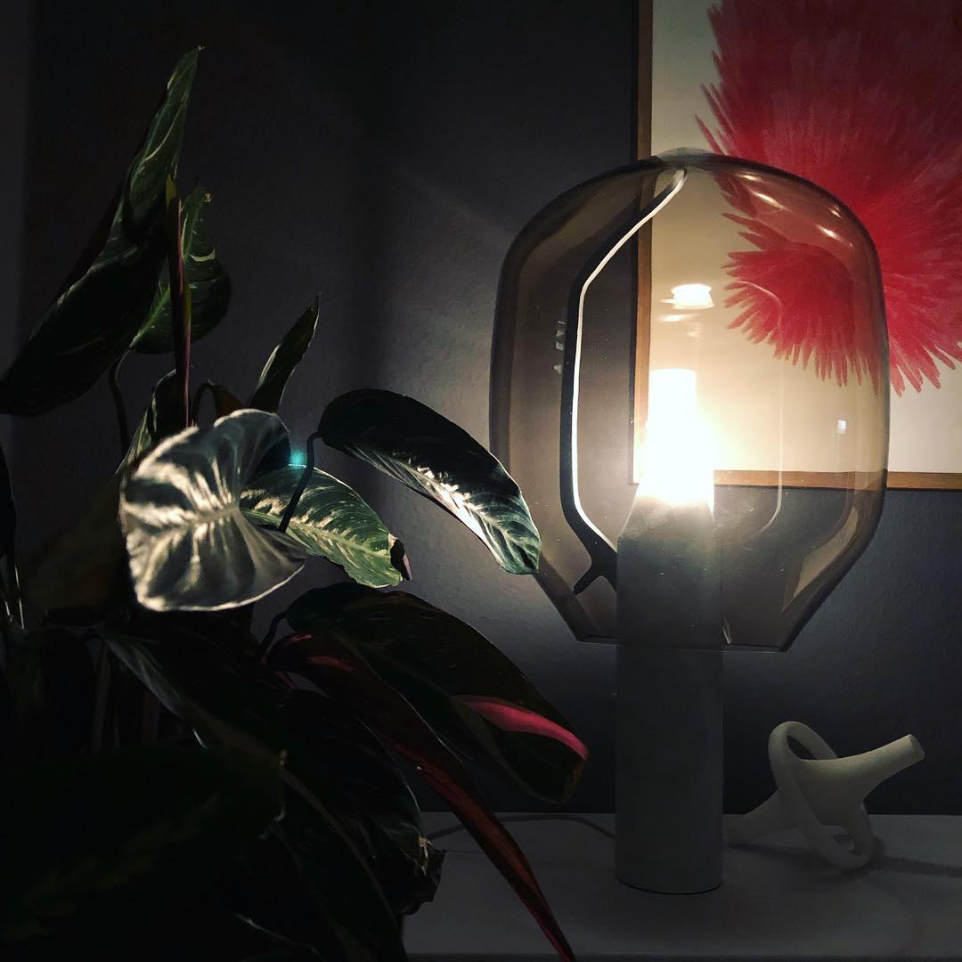 Lighthouse Table Lamp | Mouth-Blown Glass & Marble | White or Black