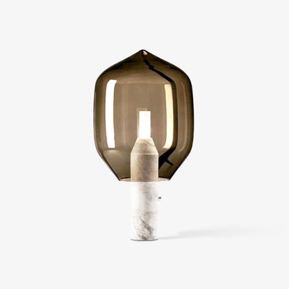 Lighthouse Table Lamp | Mouth-Blown Glass & Marble | White or Black
