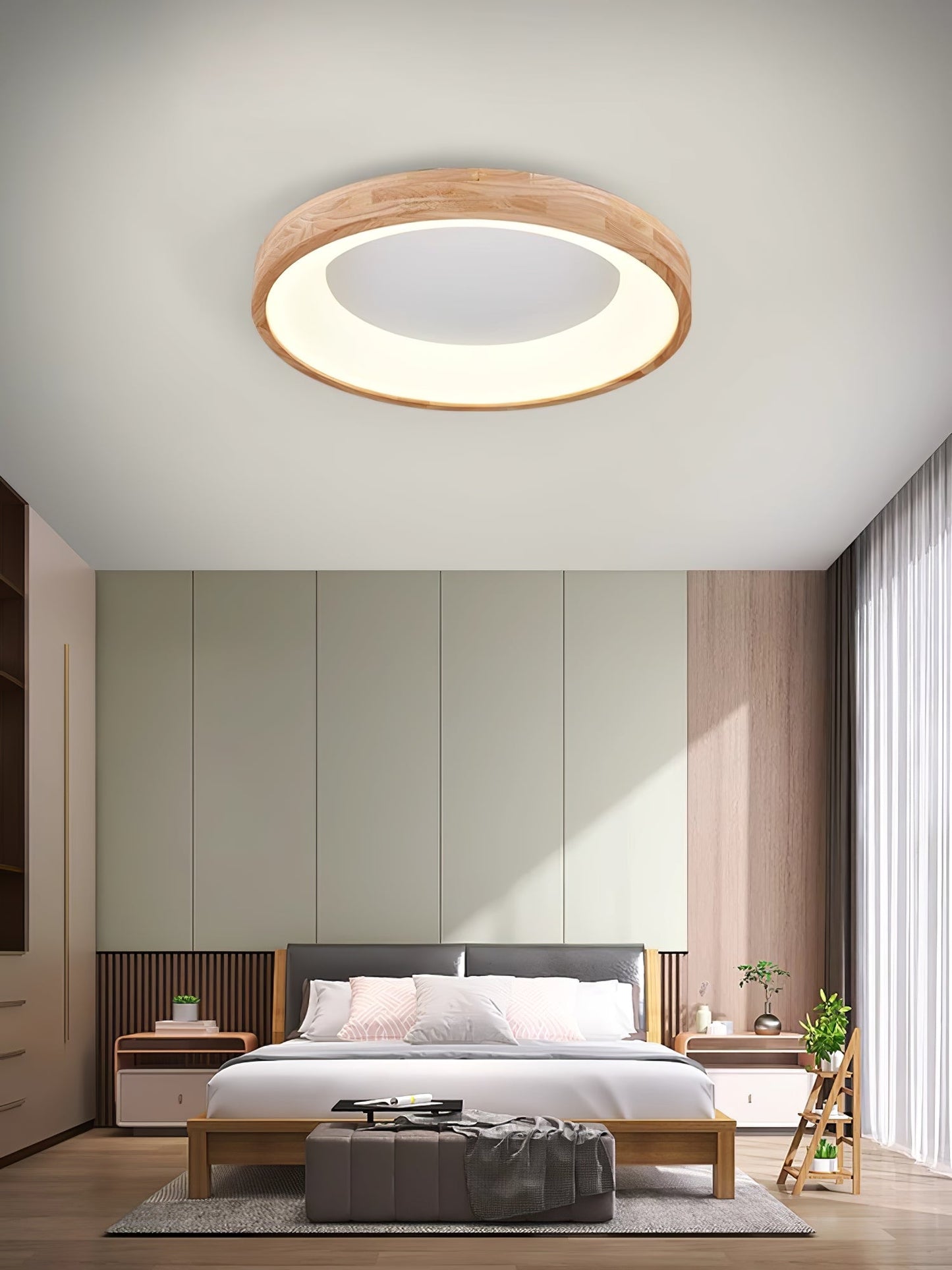 Ligna Square Ceiling Light | Wood & Acrylic | Various Sizes