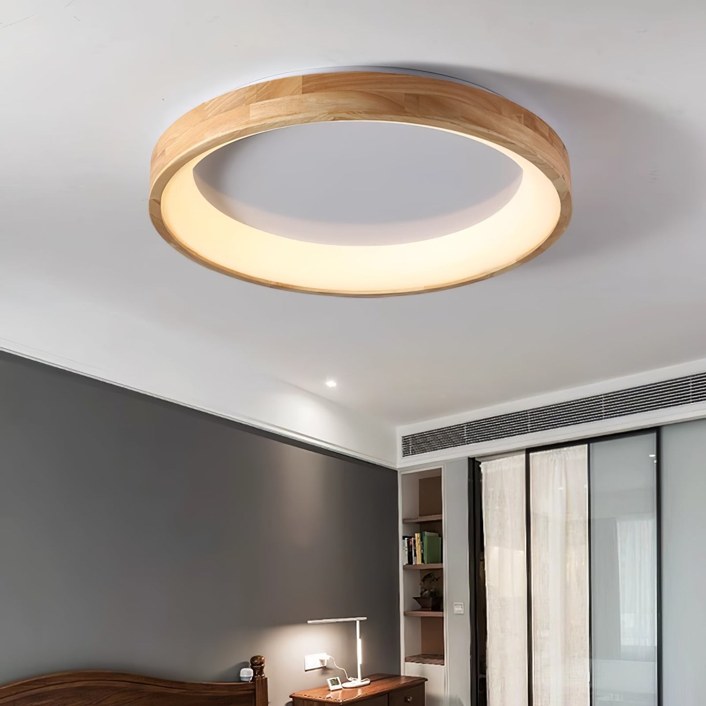 Ligna Square Ceiling Light | Wood & Acrylic | Various Sizes