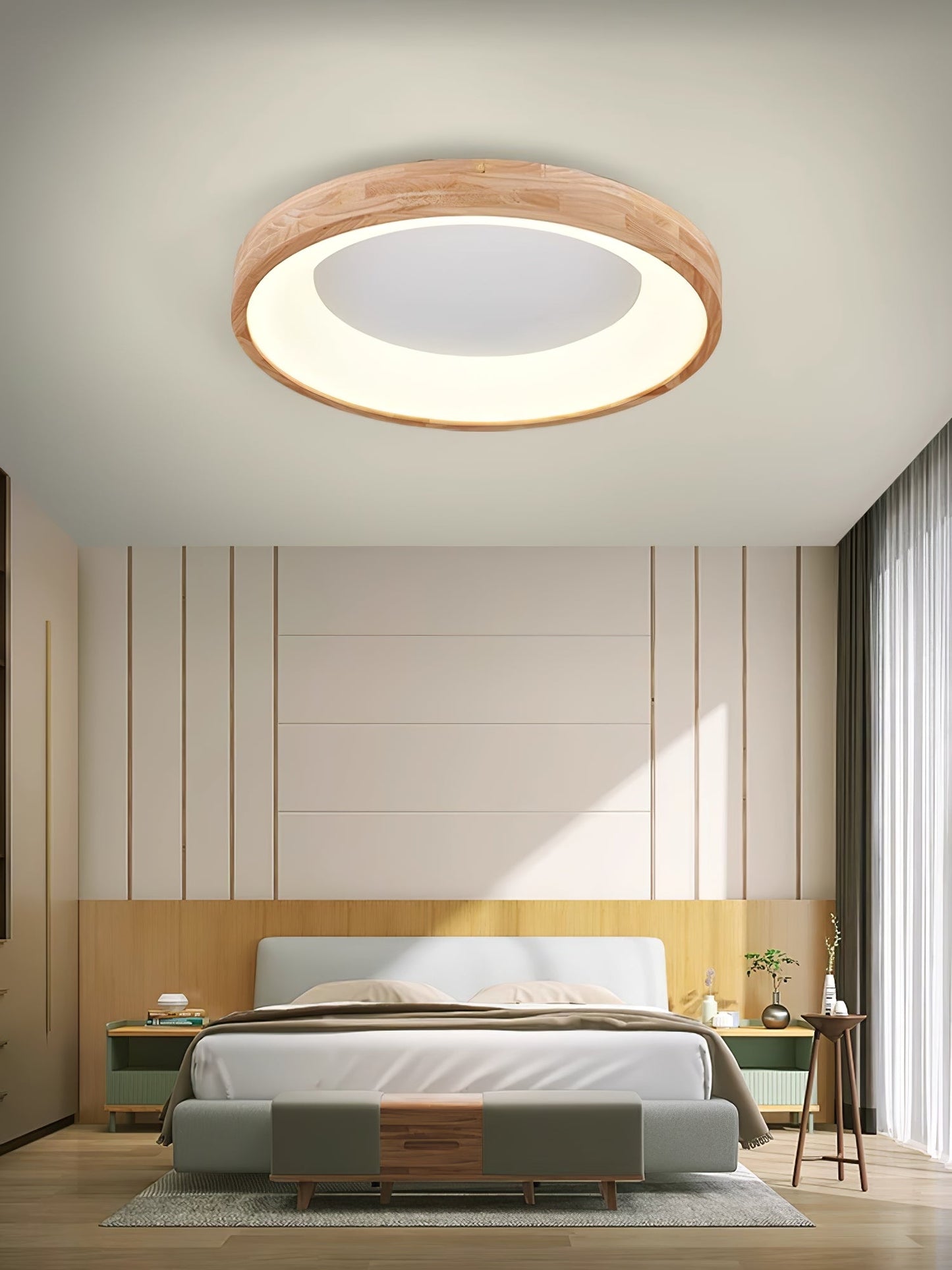 Ligna Square Ceiling Light | Wood & Acrylic | Various Sizes
