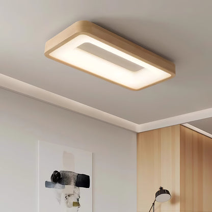 Ligna Square Ceiling Light | Wood & Acrylic | Various Sizes