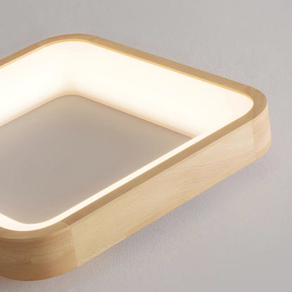 Ligna Square Ceiling Light | Wood & Acrylic | Various Sizes