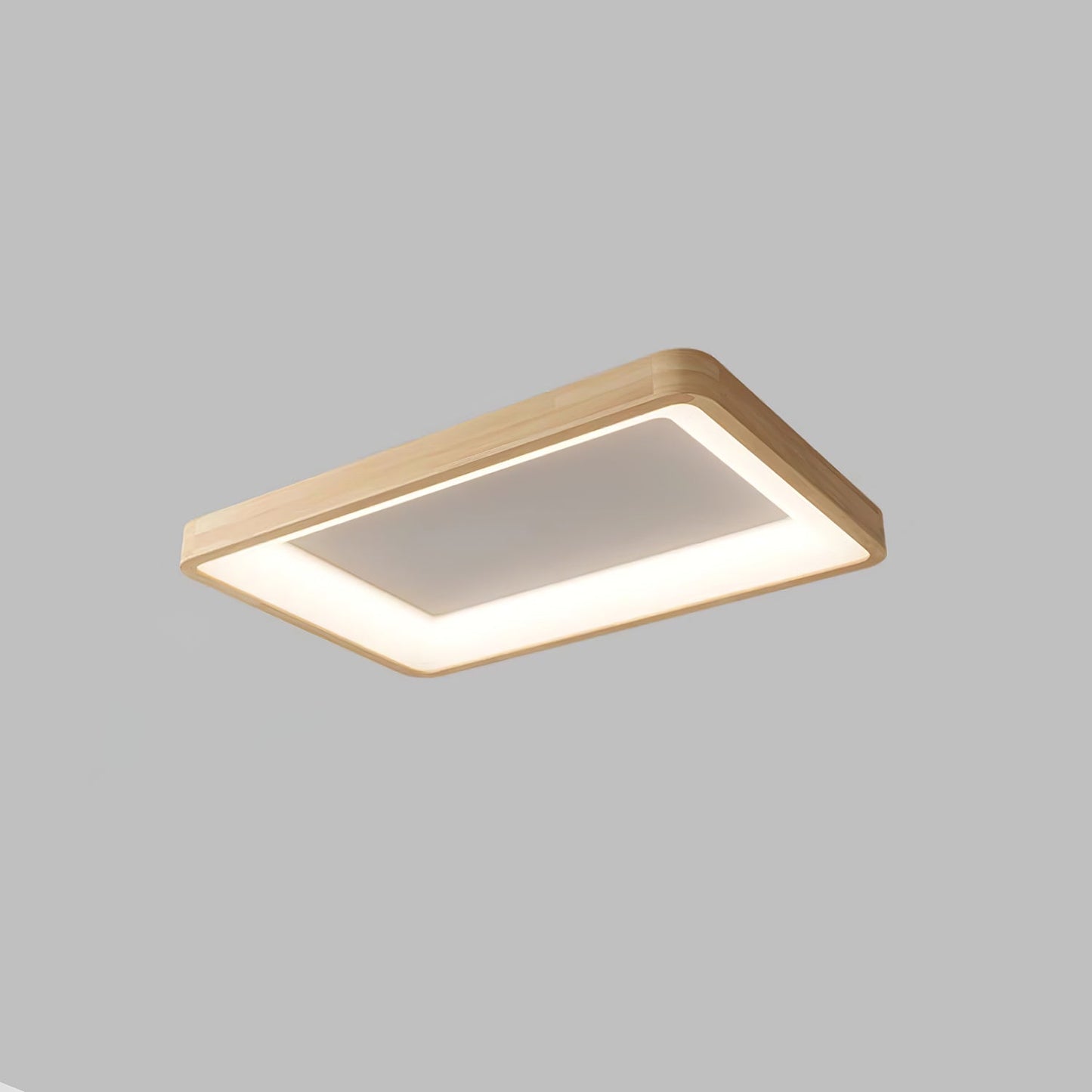 Ligna Square Ceiling Light | Wood & Acrylic | Various Sizes