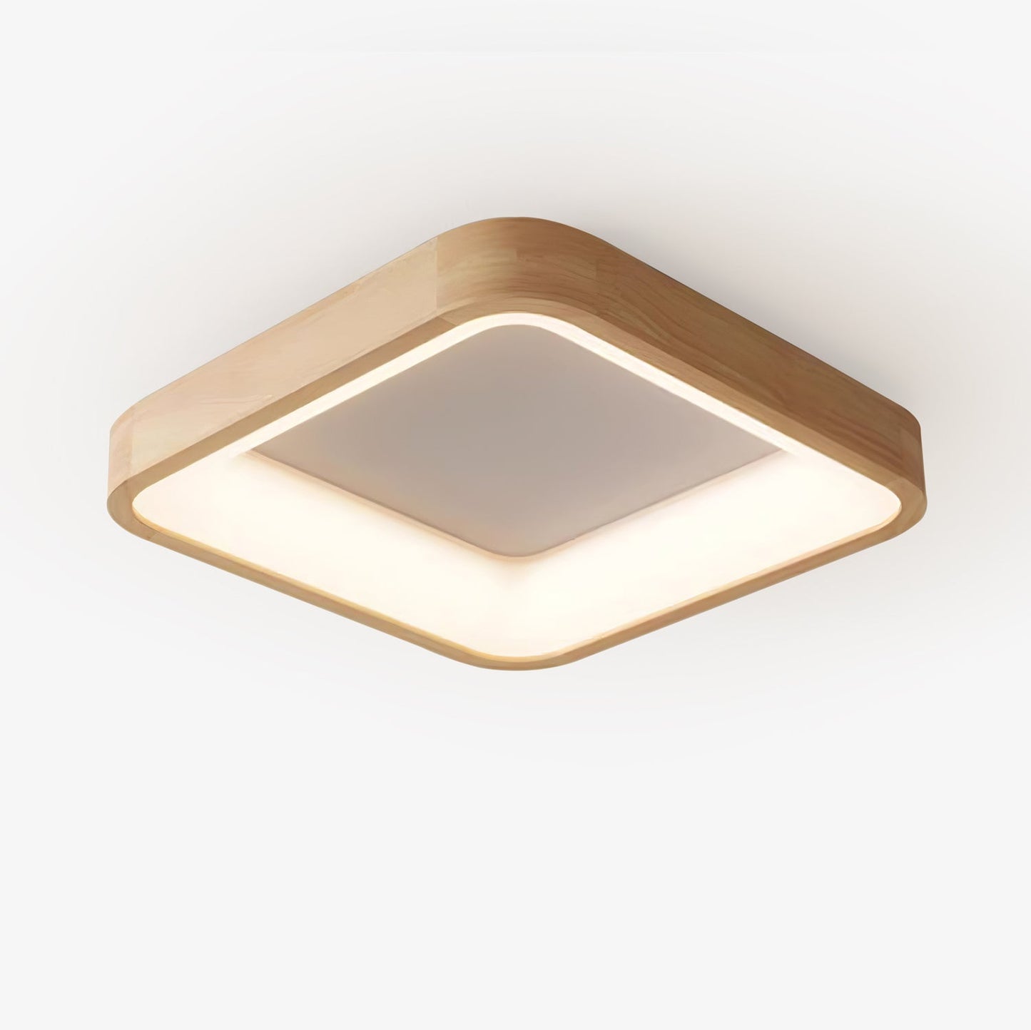 Ligna Square Ceiling Light | Wood & Acrylic | Various Sizes