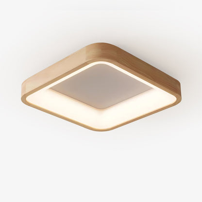 Ligna Square Ceiling Light | Wood & Acrylic | Various Sizes