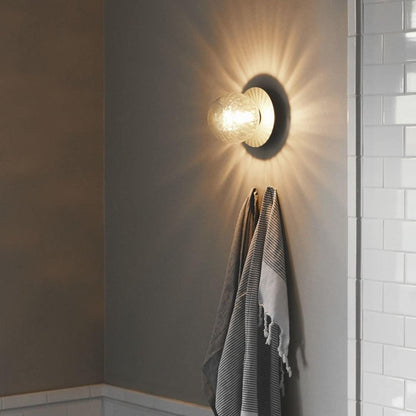 Celeste Wall Lamp | Metal, Brass, Glass | Black, White, Clear