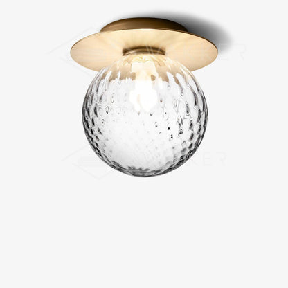 Celeste Wall Lamp | Metal, Brass, Glass | Black, White, Clear