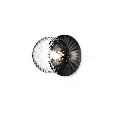 Lunara Wall Lamp | Metal, Brass, Glass | White, Clear