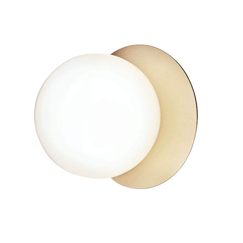 Celeste Wall Lamp | Metal, Brass, Glass | Black, White, Clear