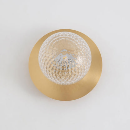 Celeste Wall Lamp | Metal, Brass, Glass | Black, White, Clear