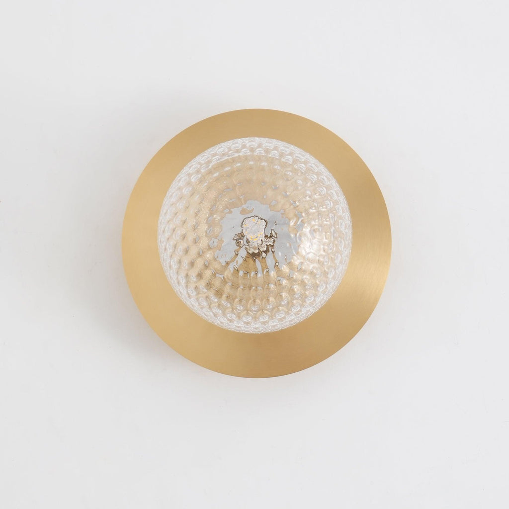 Celeste Wall Lamp | Metal, Brass, Glass | Black, White, Clear