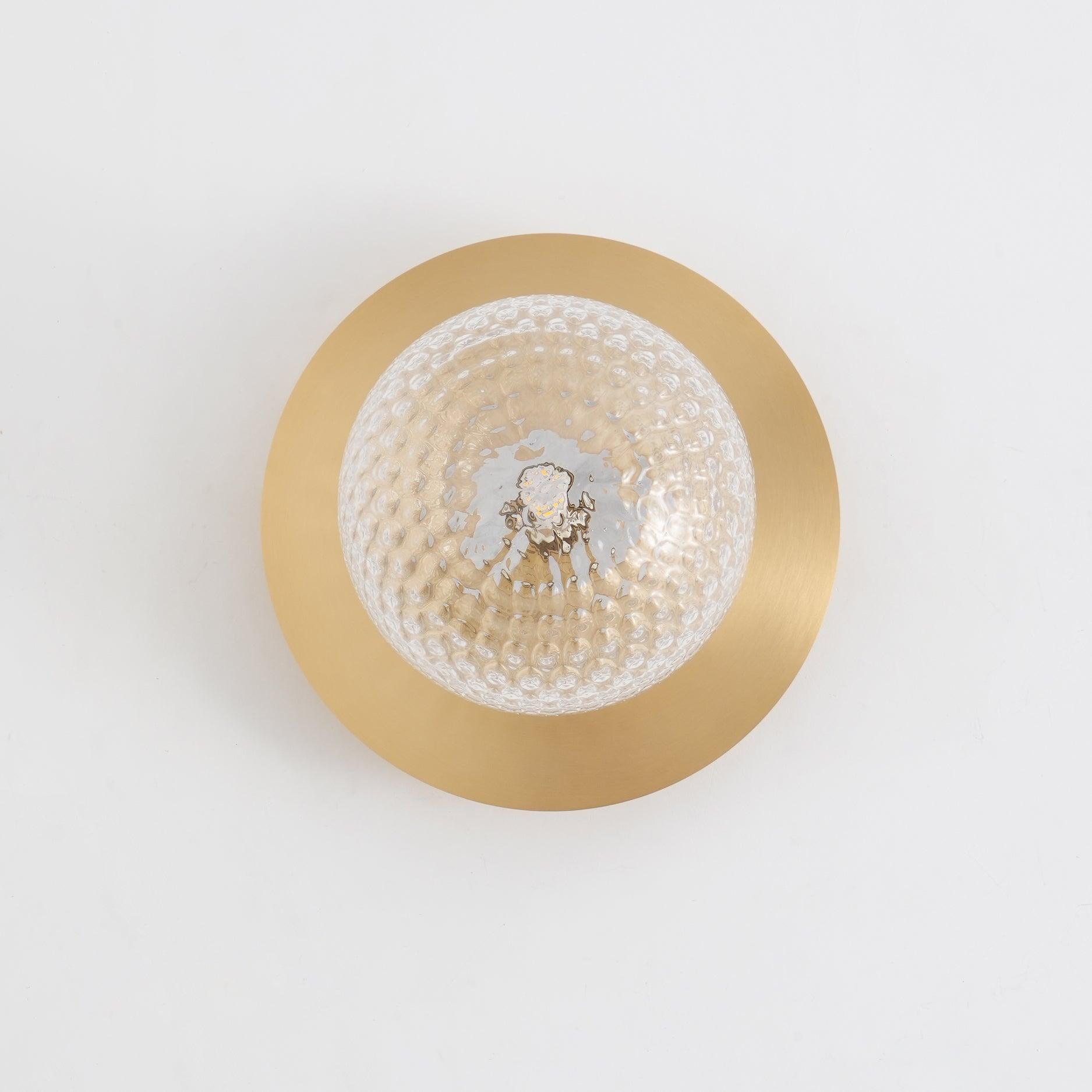 Celeste Wall Lamp | Metal, Brass, Glass | Black, White, Clear
