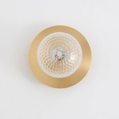 Celeste Wall Lamp | Metal, Brass, Glass | Black, White, Clear