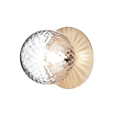 Celeste Wall Lamp | Metal, Brass, Glass | Black, White, Clear