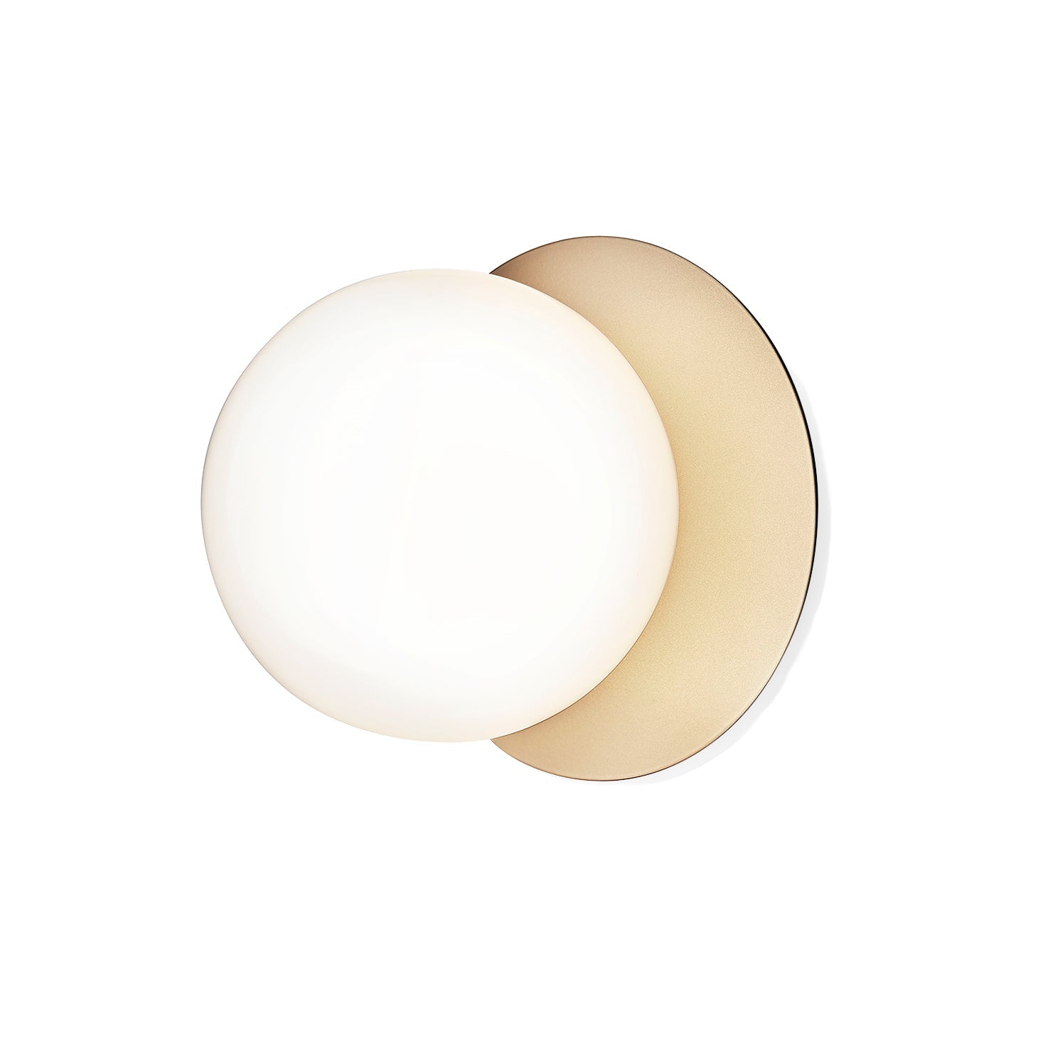 Celeste Wall Lamp | Metal, Brass, Glass | Black, White, Clear