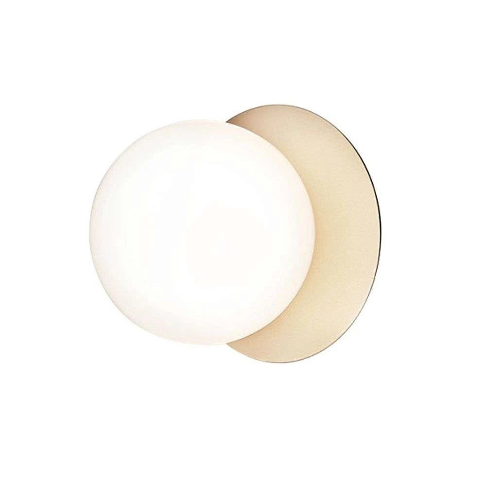 Celeste Wall Lamp | Metal, Brass, Glass | Black, White, Clear