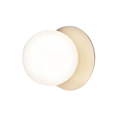 Celeste Wall Lamp | Metal, Brass, Glass | Black, White, Clear