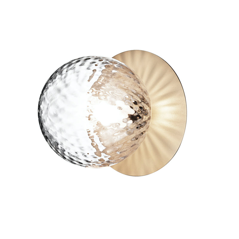 Celeste Wall Lamp | Metal, Brass, Glass | Black, White, Clear